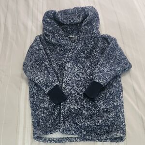 G.I.L.I. Navy and White Textured Cardigan